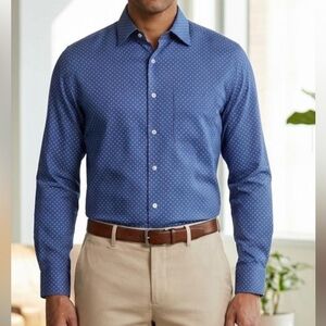 Tasso Elba geometric print button down size medium